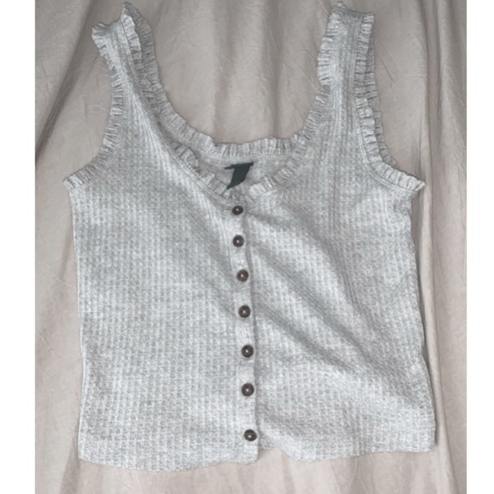Wild fable tank top with buttons
